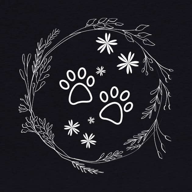 Floral Dog Paw by NICHE&NICHE